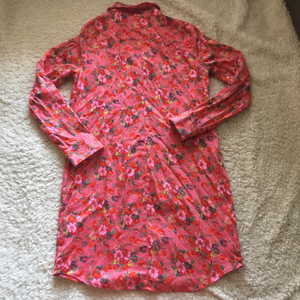 Gap Floral Collared Button Spring Print Dress Xs - image 6